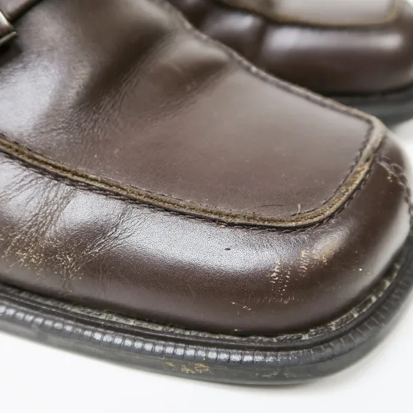 Vintage 90s Mootsies Tootsies Canteen Brown Leather Heeled Loafers - Image 6