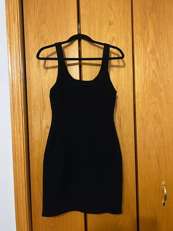 Aritzia Babaton Black Mini Dress - Image 2