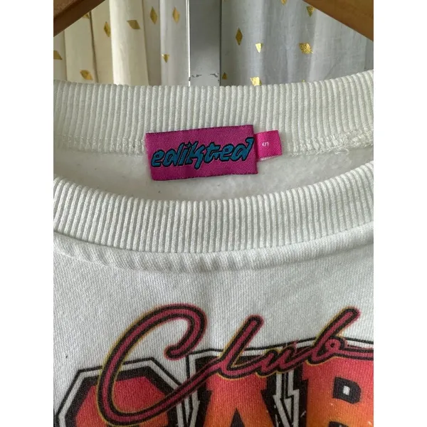 Edikted Streetstyle Fierce Oversize Loose Fit Graphic Groovy Car Sweatshirt S - Image 5