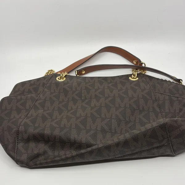 Michael Kors Dark Brown Monogram Shoulder Bag - Image 2