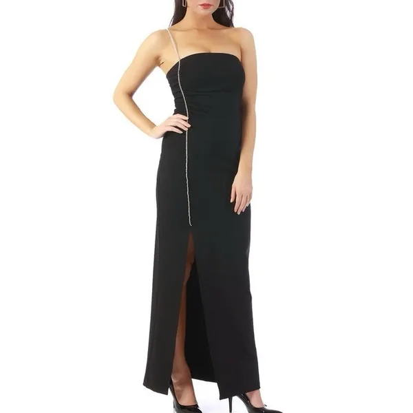 La Monir INSTANTFIGURE LONG DRESS RHINESTONE STRAP‎ Size XL - Image 5