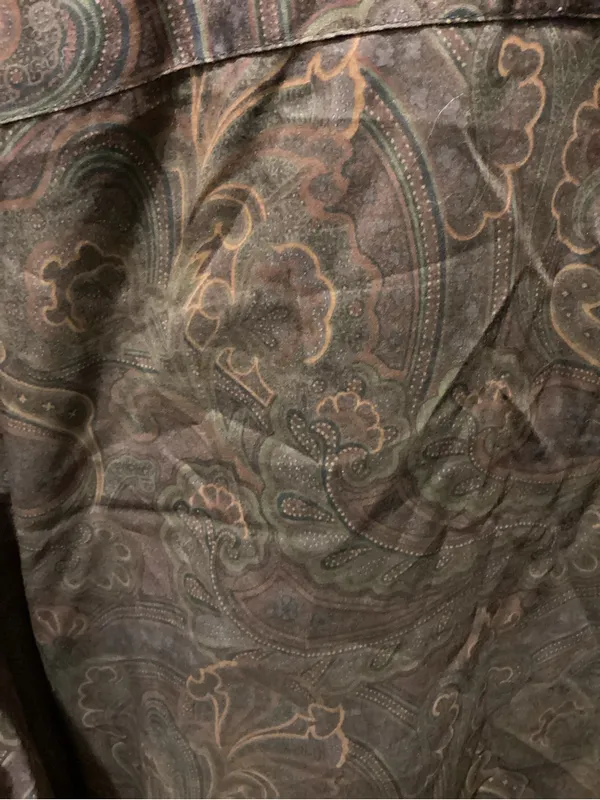 Ralph Lauren Plum and Brown Paisley Button-Up Shirt - Image 5