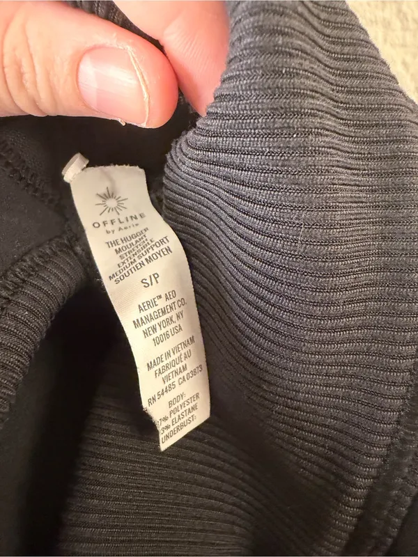 aerie Black Knotted-Back Strappy Bralette - Image 3