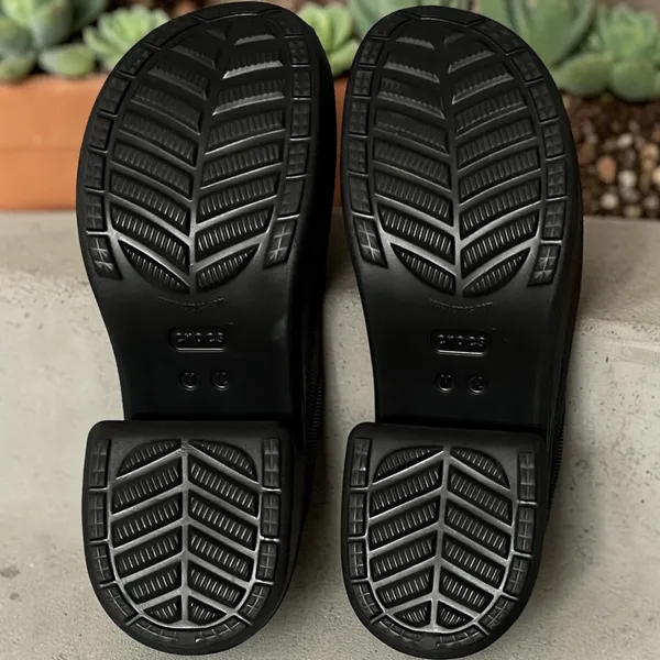 Crocs Siren Clog‎ Women Black Platform Block Heel Mule Sandals Size 12 - Image 10