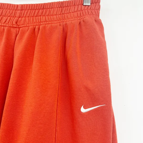 Nike Womens Orange Rogue Oversized Fleece Streetwear Jogger‎ Sweatpants Size M - Image 2