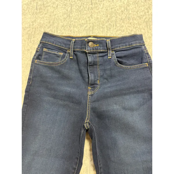 Levis 720 High Rise Super Skinny Jeans Dark Wash Indigo‎ Blue Denim 26x30 - Image 3