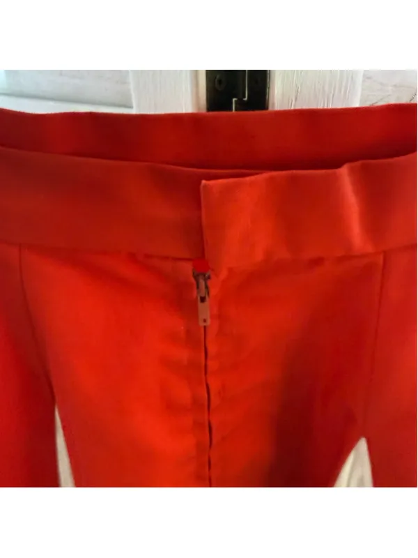 Vintage 90s cheerleader mini skirt white red pleated costume cosplay pinup sz S - Image 5