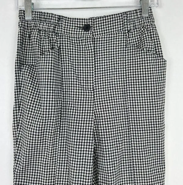 Urban Outfitters Gingham Checkered Pants Lightweight Hi-Rise Size XS EUC L1660 - Image 2