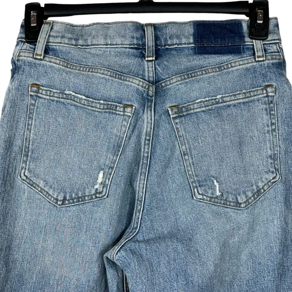 Abercrombie & Fitch SZ 29/8xs 90’s Straight Jeans Ultra Hi-Rise Curve Distressed - Image 6