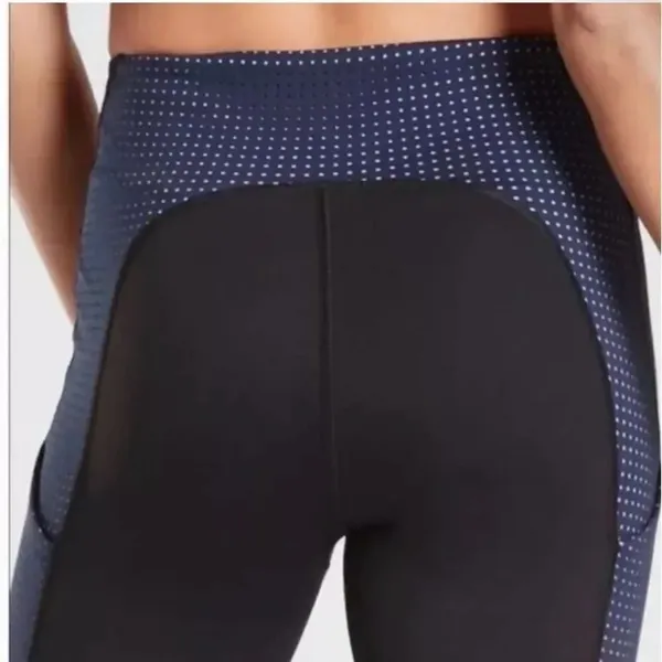 Athleta Ultimate 7/8 Tight Black and Navy Pocket Leggings Small TALL #760 - Image 4