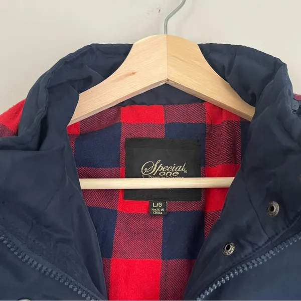 Special One Premium Collection Navy Blue Utility Winter Coat Size Large - Image 4