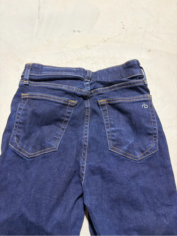 Rag & bone Casey High-Rise Dark Blue Flare Jeans 24 - Image 10
