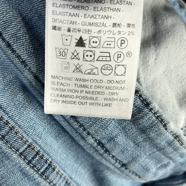 Levi’s Classic Mid Rise Skinny Jeans Light Wash Stretch W28 L30 Size 6 - Image 10