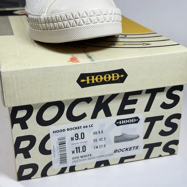 Hood Rocket 66 LC Size‎ Womens-11 Mens-9 Sneakers OFF WHITE - Image 3
