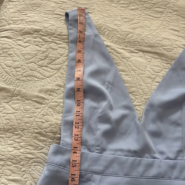 New Superdown Kaelyn Pinafore Mini Dress‎ Light Blue Size M - Image 11