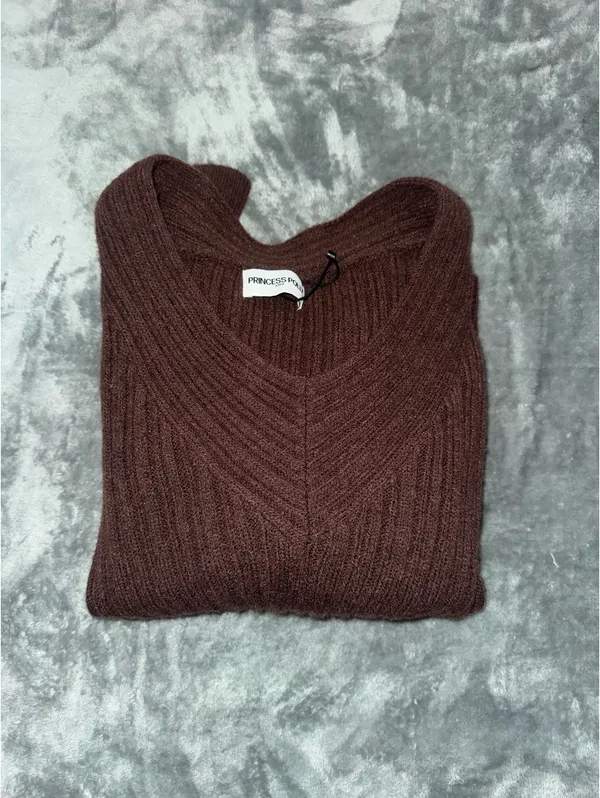 PRINCESS POLLY Brown Cozy Sweater  - Image 3
