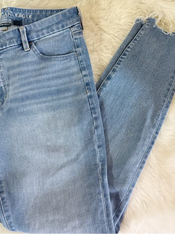 American Eagle Curvy High Rise Jegging Dream Stretch 8 Long - Image 6