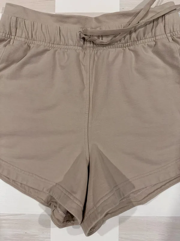 lululemon inner glow short cotton blend mojave tan 4 W7BDRS - Image 3