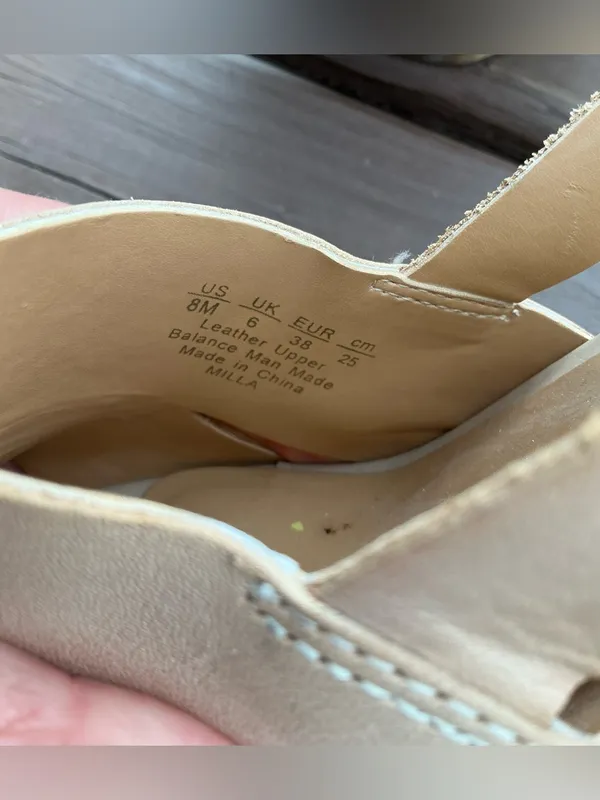 Franco Sarto Neutral Beige Open-Toe Slingback Heels🌷🌷 - Image 13
