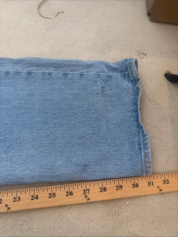 Levi’s Ribcage Straight Blue Denim High Rise Jeans Size 28 - Image 12