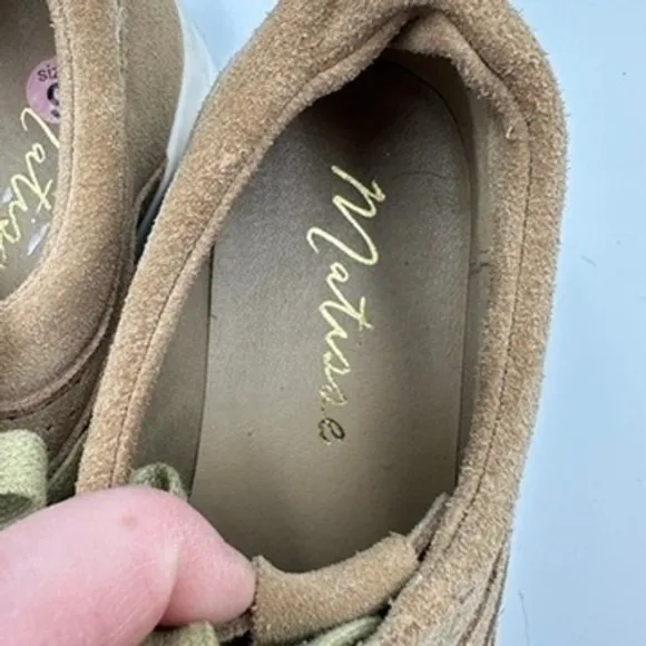 Matisse Top Notch Tan Faux‎ Suede Perforated Lace Up Sneakers Women's Size 9M - Image 6