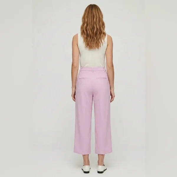 Wilfred Lilac Cropped Wide-Leg Trousers - Image 2