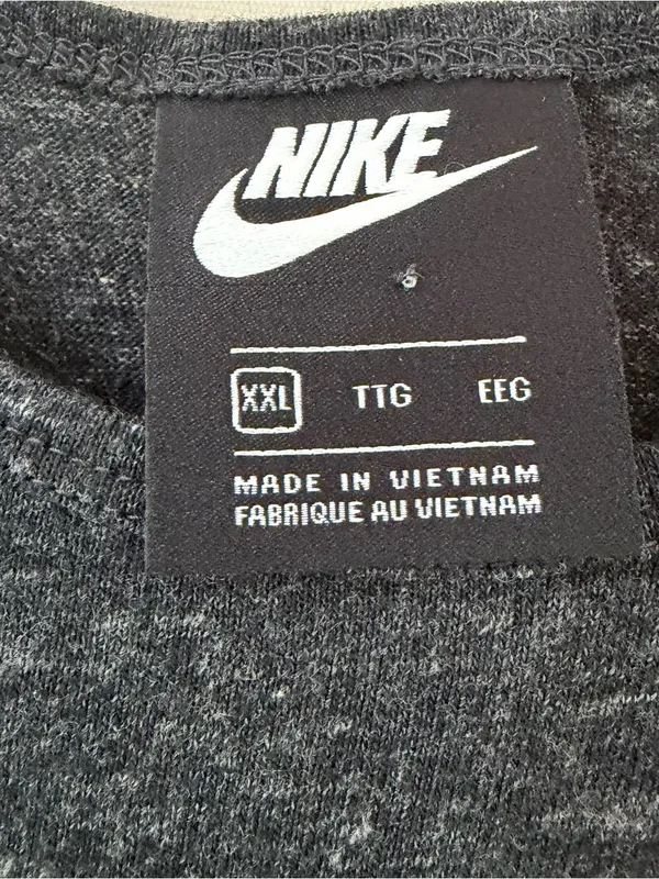 Nike Charcoal Wide-Leg Knit Tank Jumpsuit with Drawstring XXL NWT - Image 6