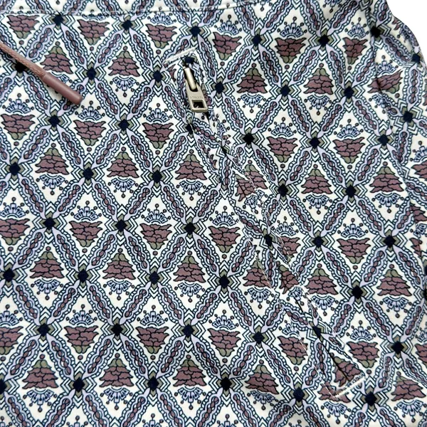 Athleta  Hudson Board Shorts Geometric Blue Brown - Image 3