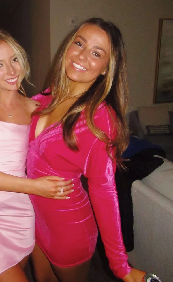 Revolve Super Down Dress Pink - Image 3