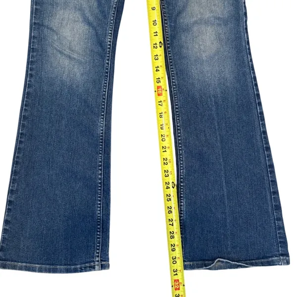 American Eagle Low Rise Y2K Bootcut Jeans Medium Wash Blue Denim Size 4 Reg - Image 8