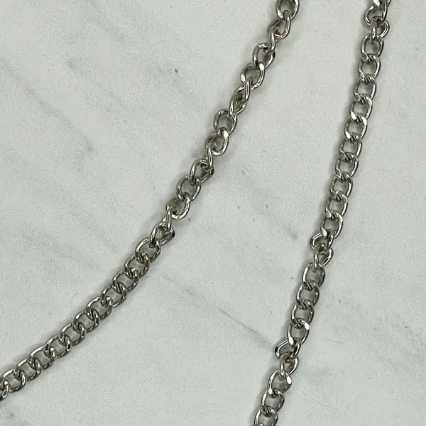 Draped Silver Chain Pants Chain Triple Strand Punk Y2K ✨ - Image 4