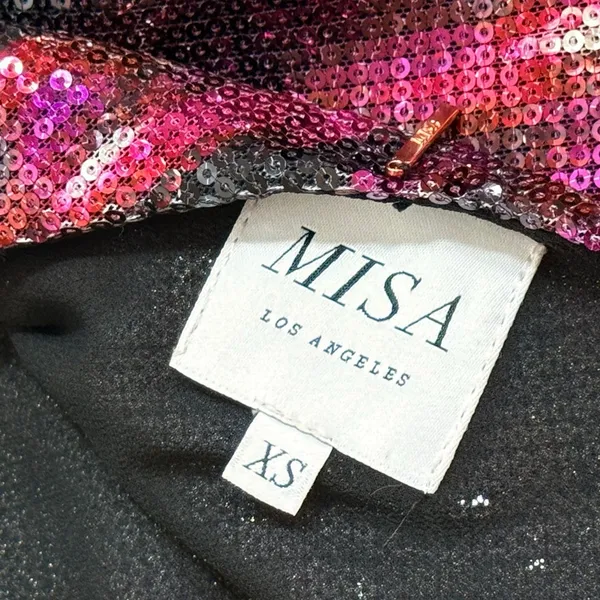 Misa Los Angeles Nova Dress Purple Womens XS‎ Gala Formal Cocktail Party - Image 6
