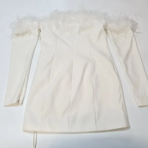 Camila Coelho Astrid Mini Dress in Ivory Medium - Image 10