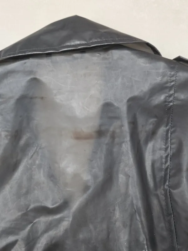 Zara Black Translucent Leather-Effect Bomber Varsity Jacket Size XS - Image 6