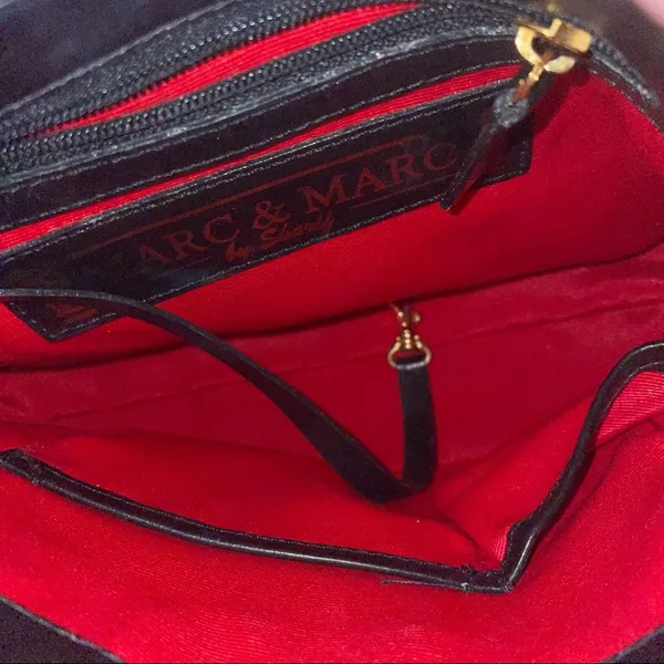 Marc & Marc by Shariff leather bsketweave handbag - Image 8