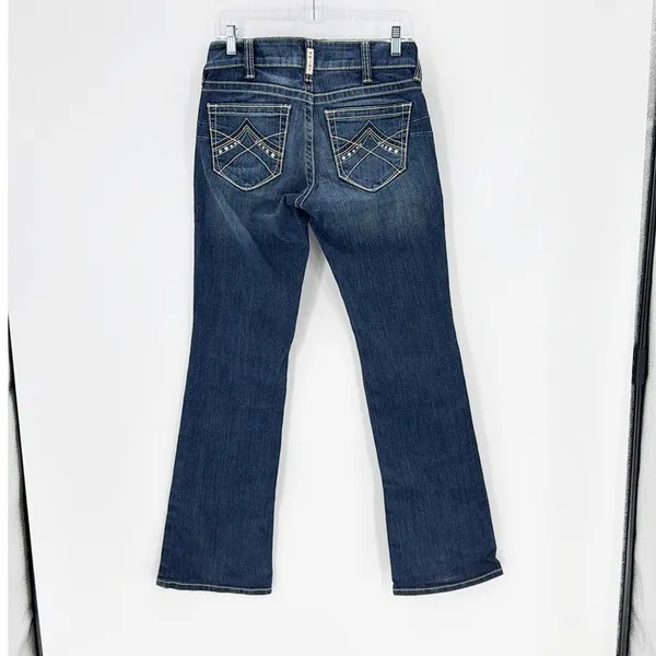 Ariat Spitfire Real Riding Jean size 28 bootcut dark wash western rodeo farm - Image 2