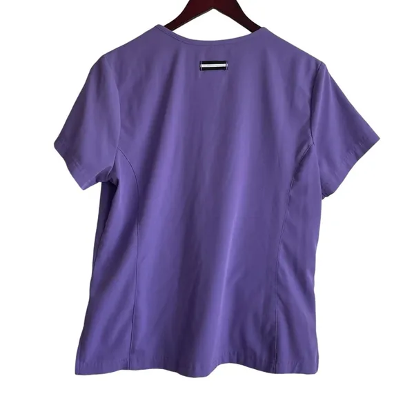 Beyond Scrubs Women Top‎ M Purple Medical Uniform Nurse Workwear Dental Casual - Image 3