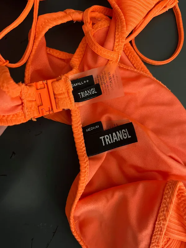 Triangl Swimwear - MICA in Orange Rib - Image 3