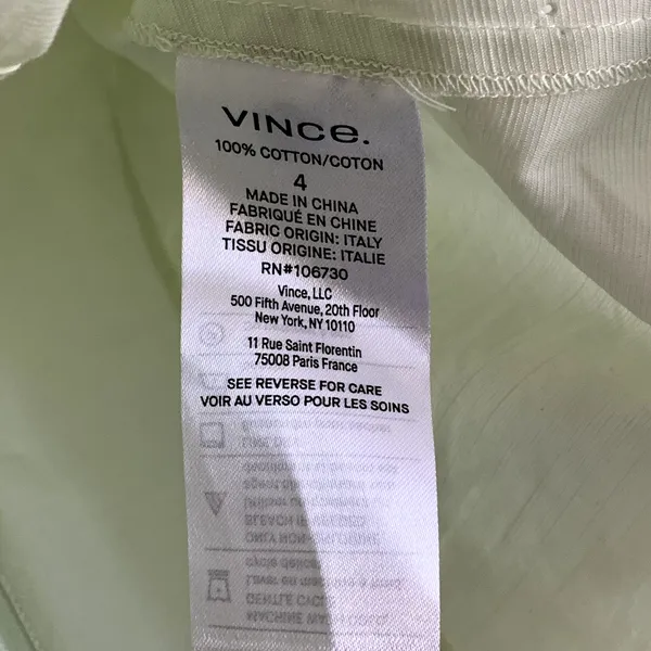 NEW Vince Draped Square Neck Top in Honeydew‎ - Image 7