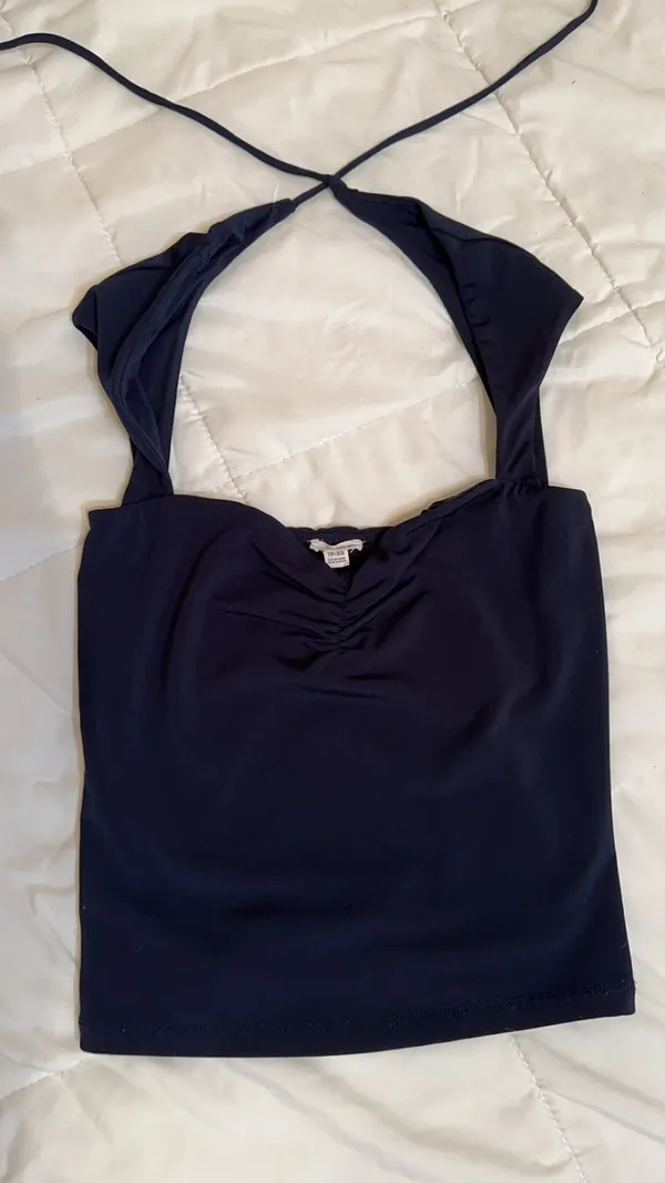 Talina Square Garage Neck Top navy - Image 2