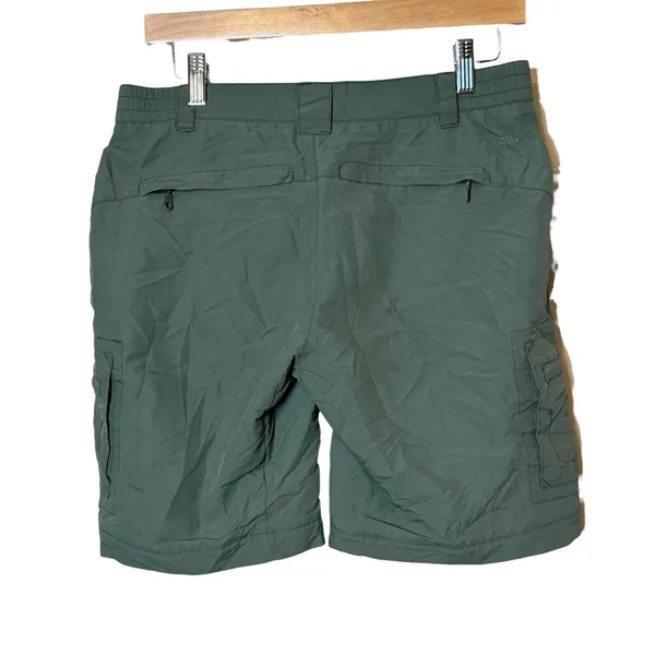 REI Mid Rise Convertible Army Green Cargo Hiking Shorts Nylon UPF 50+ Women's SM - Image 2