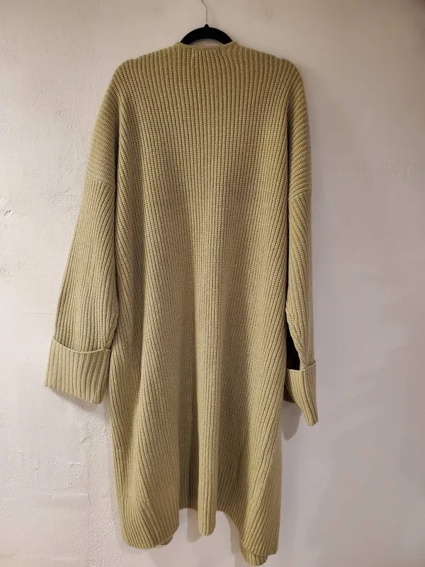 WeWoreWhat Oversized Knit Coatigan in Oat Medium Large - Image 3