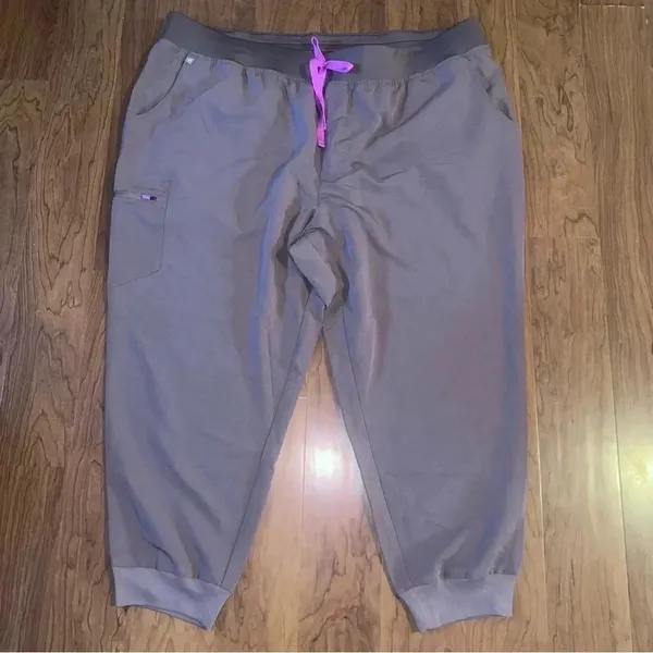 FIGS Zamora Jogger Scrub Pant Bottoms Women’s‎ Brown 6XL - Image 2