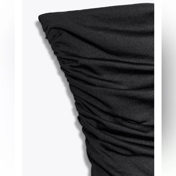 Zara NWT draped ruched one shoulder top - Image 9