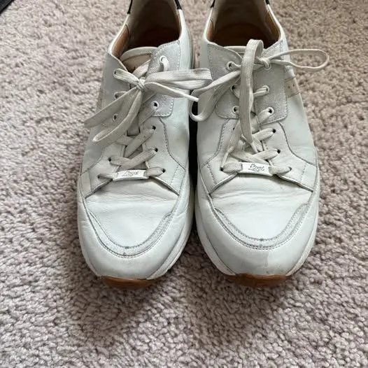Lloyd White Leather Sneakers Size 9 - Image 2