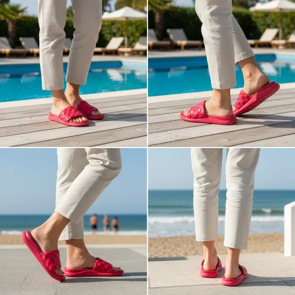 Michael Kors Rubin Red Finnie Slide Sandals, US7 - Image 13