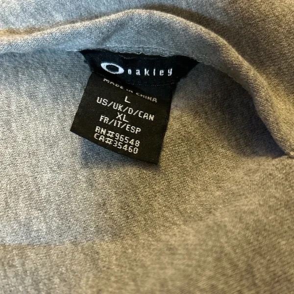 Vintage Oakley Hooded Full Zip Womens Size XL Reversible Jacket Coat Gray GUC - Image 2