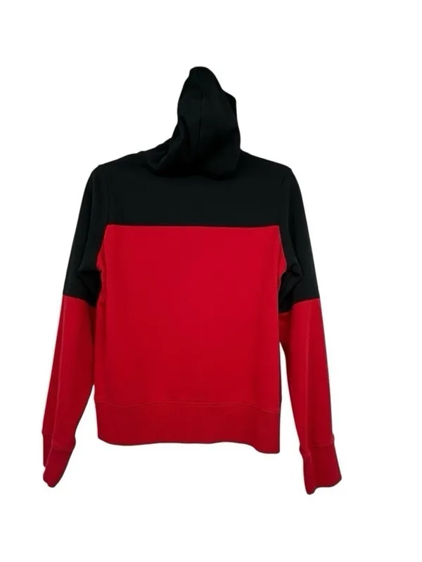 The North Face Women’s M Red Black Fleece Logo Hoodie Pullover NF0A3X75 - Image 3