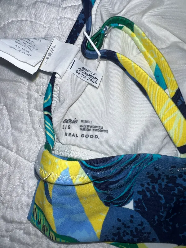 Aerie Pattern Leaves Bikini Top - Image 4