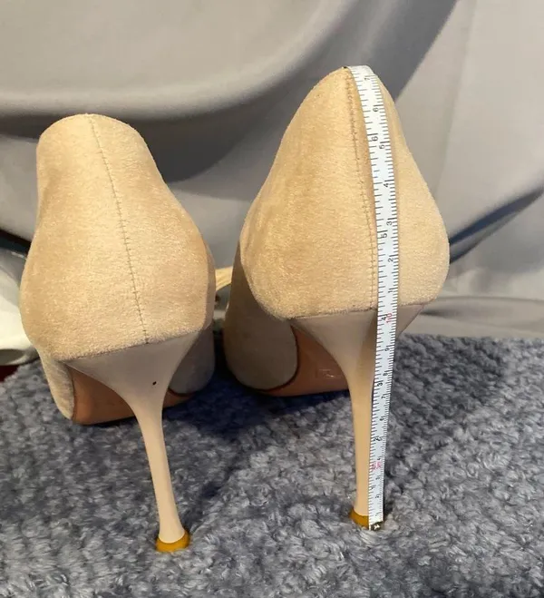 COUTGO NIB Womens Pumps Pointed Toe Bowknot Slip On Color: Light Tan / Size:7.5 - Image 10
